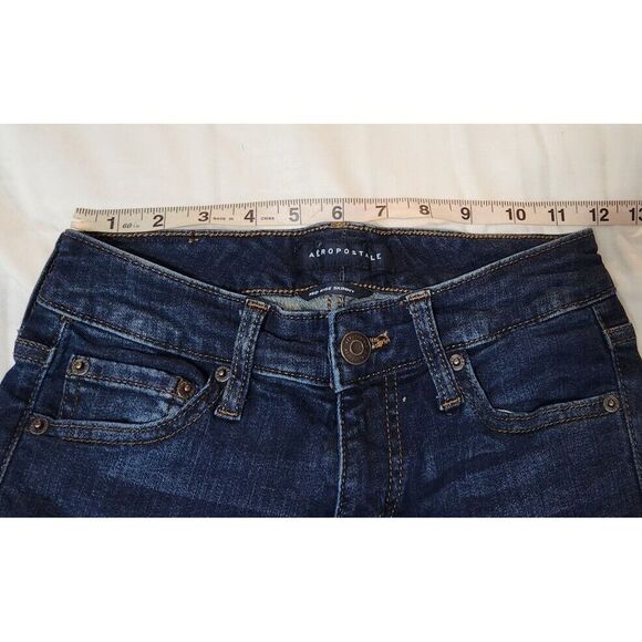 Aeropostale Size 2 Long Womens Jeans Skinny Mid Rise - Picture 13 of 13